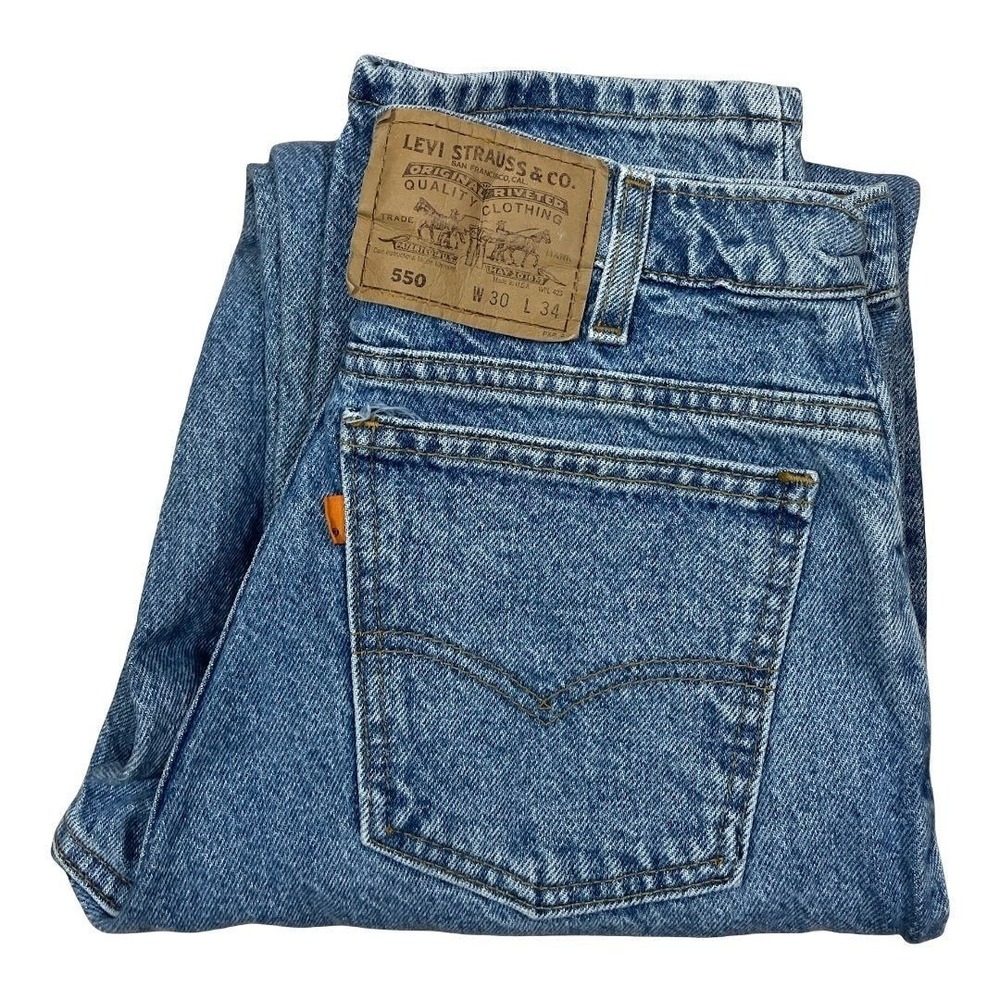 Levis 90s 550 orange tab MOM Jeans tapered leg high rise size 30